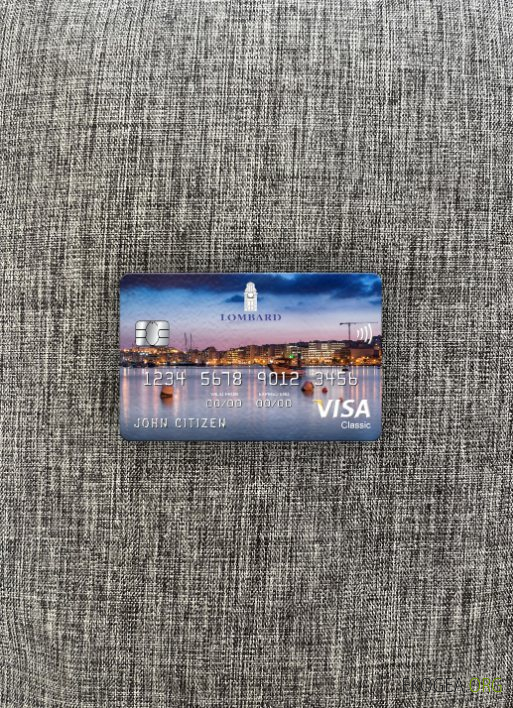Malte Lombard Bank visa carte classique photolook avant